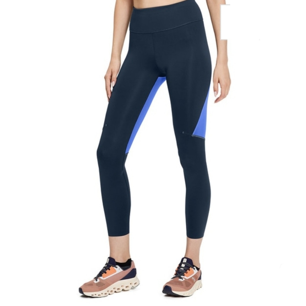 New ON Performance tights Active Wear Black and Blue Ladies Leggings XL